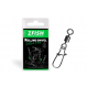 Zfish Obratlík s Karabínou Rolling Swivel & Fastlock Snap 10 ks 10/21Kg