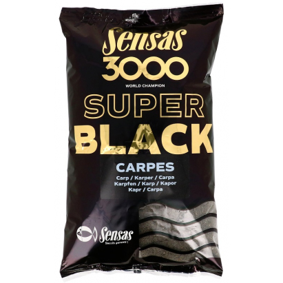 Sensas Kŕmenie 3000 Super Black 1kg Sensas Kŕmenie 3000 Super Black 1kg