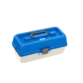 Plastica Panaro rybársky kufrík 118/2-poschodový bielo-modrý