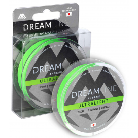 Mikado pletená šnúra dreamline ultralight 0.047mm/3.87kg/150m fluo zelená 1 cievka Mikado pletená šnúra dreamline ultralight 0.047mm/3.87kg/150m fluo zelená 1 cievka