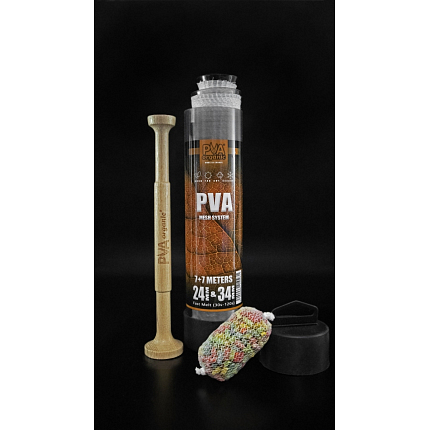 Katran Organic PVA Punčocha Na Tubusu S Dřevěným Pěchovačem 24+34 mm 7+7 m