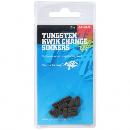 Giants fishing Rýchlovýmenné ťažidlá Tungsten Kwik Change Sinkers 10ks