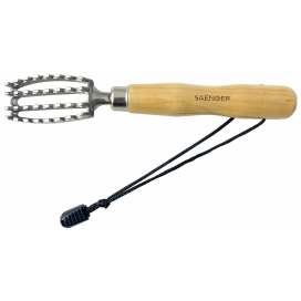 Saenger škrabka na šupiny s drevenou rukoväťou