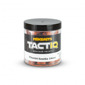 Mikbaits TactiQ mäkčené pelety 250ml - Pikantná slivka 14mm