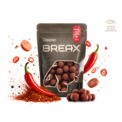Boilies Delphin BreaX / HotHELL - Robin red-Chilli-Fr.Klobása/20mm/300g Boilies Delphin BreaX / HotHELL - Robin red-Chilli-Fr.Klobása/20mm/300g