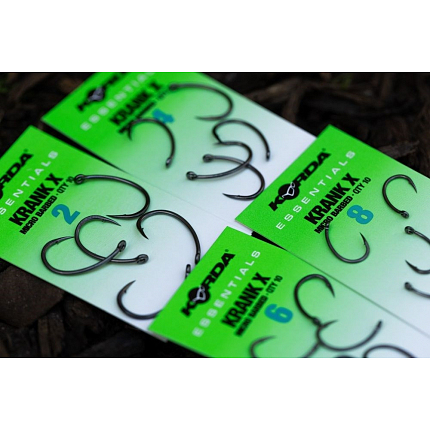 Korda Háčky Essentials Krank X Barbed 10 ks