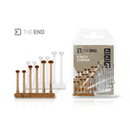 Delphin Elastická Zarážka TheEND Ground+Clear 18,21,25 mm 36 ks