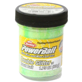 Berkley cesto PowerBait Double Glitter Trout Bait Spring Green/White/Sunshine Yellow 50g