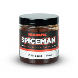 Spiceman boilie v dipe 250ml - Chilli Squid 20mm
