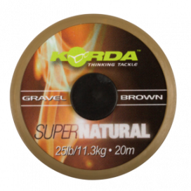 Korda Šnúrka Super Natural Gravel Brown 25lb