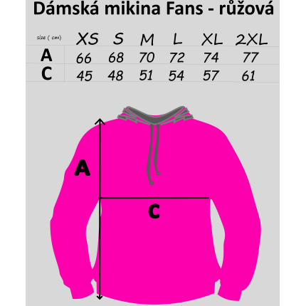 Mikbaits Mikina Ladies Team Ružová S