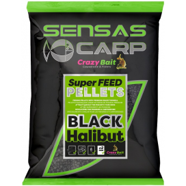 Sensas Pelety Super Feed Black Halibut (halibut) 700g