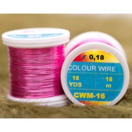 Hends kroužkovací drátek Colour Wire 0,18mm 15m Růžová
