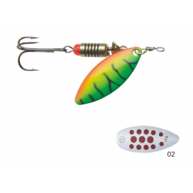 Mistrall rotačná blyskáč SORIUS veľ. 2, 8g, farba 02 Mistrall rotačná blyskáč SORIUS veľ. 2, 8g, farba 02