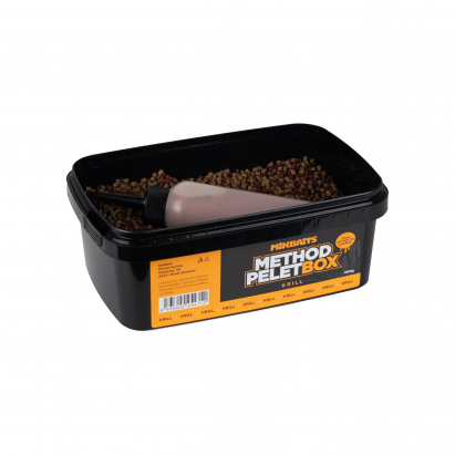 Mikbaits Method pelet box 400g + 120ml Aktivátor - Krill Mikbaits Method pelet box 400g + 120ml Aktivátor - Krill