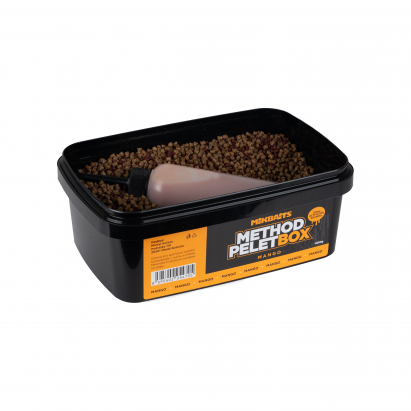 Mikbaits Method pelet box 400g + 120ml Aktivátor - Mango Mikbaits Method pelet box 400g + 120ml Aktivátor - Mango