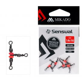 Mikado obratlík barrel triple s korálkami veľ. 14/16 bn 5 ks