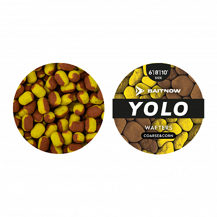 BaitNow Wafters Method Feeder Yolo Yellow & Bronze Coarse & Corn Vel. 6/8/10 24g 1 Ks