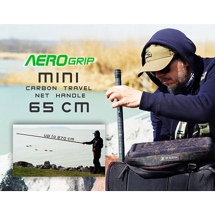 Zfish Podběráková Tyč Aero Grip Travel Landing Net Handle 2,7 m
