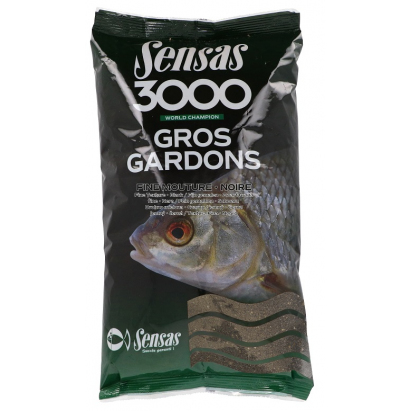 3000 Gros Gardons Noire Fine Mouture (veľká plotička čierna jemná) 1kg