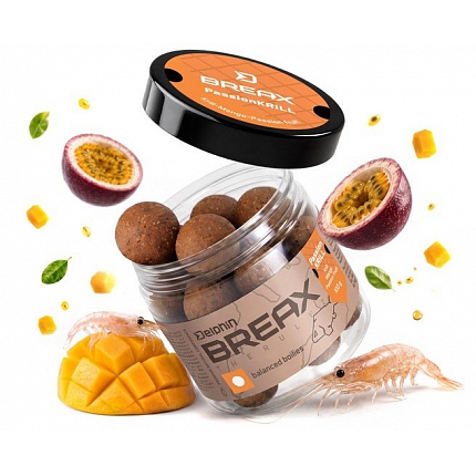 Delphin Vyvážené Boilies BreaX PassionKRILL Krill Mango 100 g