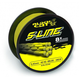 Black Cat Šnúra S-Line 0,38mm 250m 40kg, 88lbs žltá