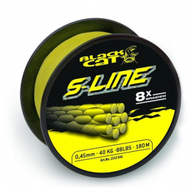 Black Cat Šnúra S-Line 0,38mm 250m 40kg, 88lbs žltá