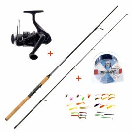 AKČNÝ SET Mistrall Prut Lamberta XR Spin 2,40m 10-30g + Mistrall Navijak Ruffo FD 30
