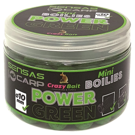 Sensas Boilies Mini Crazy Green Cesnak 80g