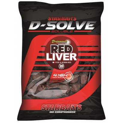 Starbaits Rozpustné Boilies D-Solve Boilies Red Liver 2,5 kg 20 mm