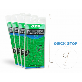Zfish Náväzec Method Feeder Rig Quick Stop Braid 10 cm 5 ks