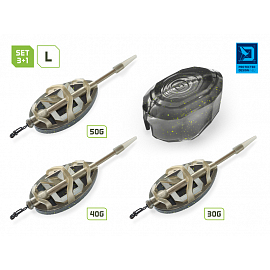 Delphin Sada Krmítek S Formičkou Method QUIX Reaxe 3+1 L - 30 g + 40 g + 50 g