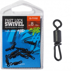 Giants fishing Rýchlovýmenný obratlík Fast Lock Swivel, veľ.8/10ks