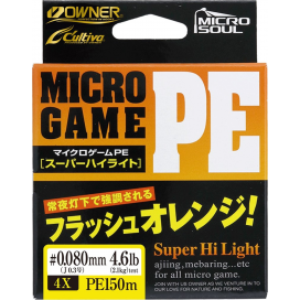 OWNER šňůra MICRO GAME PE 4X 150m/2,3lb OWNER šňůra MICRO GAME PE 4X 150m/2,3lb