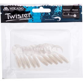 Mikado nástraha twister 38mm/ perla 10 ks