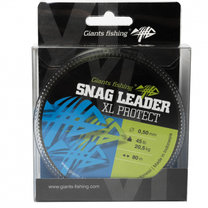 Giants fishing Šokový vlasec Snag Leader XL-Protect Army Green 80m | 0,55 mm / 50lb (22,7 kg) Giants fishing Šokový vlasec Snag Leader XL-Protect Army Green 80m | 0,55 mm / 50lb (22,7 kg)