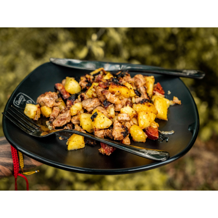 Giants fishing Sada príborov čierny nerez Cutlery SS 410 ( 4pc - set )