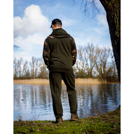 Fox Mikina LW Khaki Camo Split Zip Hoody