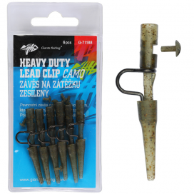 Giants fishing Závěs na zátěžku Heavy Duty Lead Clip with Pin Camo 6ks Giants fishing Závěs na zátěžku Heavy Duty Lead Clip with Pin Camo 6ks