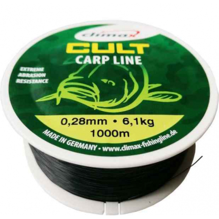 Climax silon Cult Carp line - čierny 1000m Priemer: 0,28mm nosnosť: 6,1kg