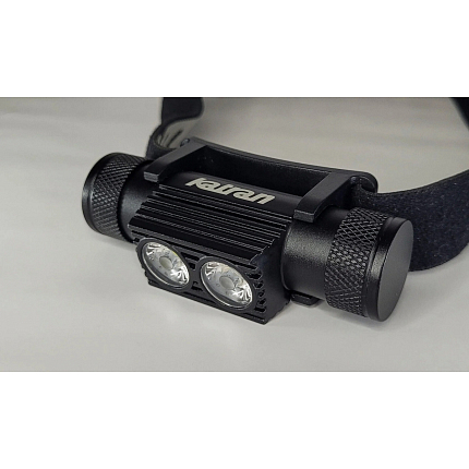 Katran Čelová Dobíjecí Svítilna Headlamp W/B 460 PRO - Double Click modrá a bílá LED + box + náhradní baterie zdarma NEW