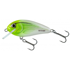 Salmo Wobler Butcher Floating White Flash Yellow 5cm 5g Salmo Wobler Butcher Floating White Flash Yellow 5cm 5g