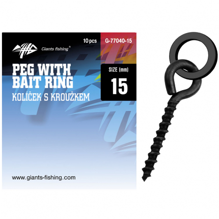 Giants fishing Kolíček s očkom Pegs with Bait Rings 10ks|15+3,7mm