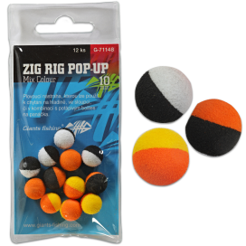 Giants Fishing Penové plávajúce boilies Zig Rig Pop-Up mix colour 14mm, 12ks