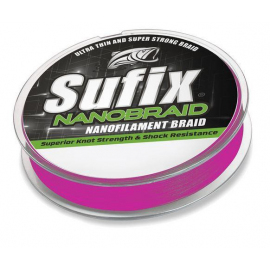 Sufix Nano Braid 100 m/0,04 mm/2,8 kg ružová