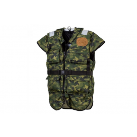 Plovoucí a záchranná vesta pro dospělé MORO maskáč Velikost: XXL obvod: od 122cm / od 70kg / 70N