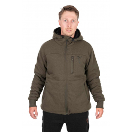 Fox Collection Sherpa Jacket Green & Black