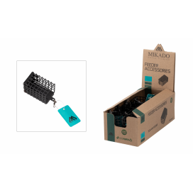 Mikado kŕmidlo hranaté s dnom 60g (30x30x44mm) 1 ks