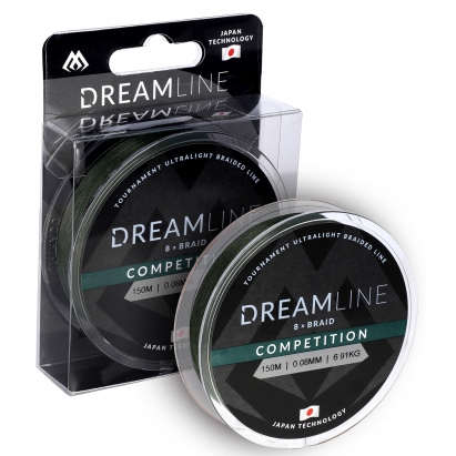 Mikado pletená šnúra dreamline competition 0.12 mm/10.21kg/150m zelená 1 cievka Mikado pletená šnúra dreamline competition 0.12 mm/10.21kg/150m zelená 1 cievka