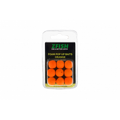 Zfish Penová Nástraha Foam Pop up Baits Orange 15mm Zfish Penová Nástraha Foam Pop up Baits Orange 15mm